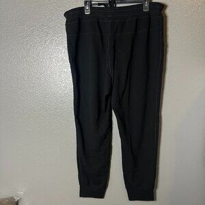Heat Classic Black Cuffed Joggers Size XL | Athleisure Sweatpants